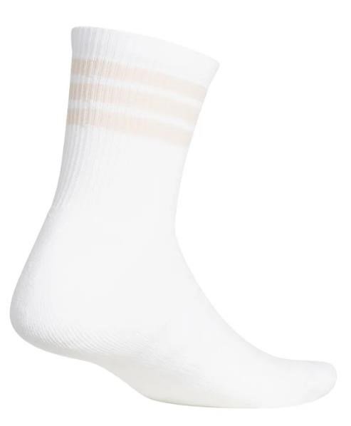 Adidas Half Crew 3-Stripes calcetines unisex, blanco/rosa