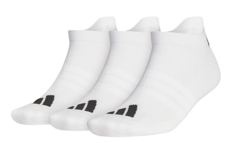 Adidas calcetines unisex tobilleros (3 pares), blancos