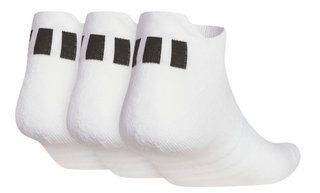 Adidas calcetines unisex tobilleros (3 pares), blancos
