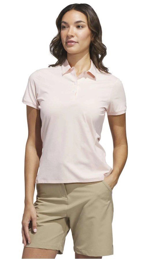 Adidas Ultimate365 Tour Twistknit polo de mujer, blush pink