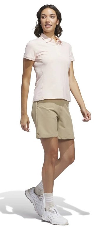 Adidas Ultimate365 Tour Twistknit polo de mujer, blush pink
