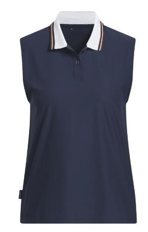 Adidas Beyond The Course Twistknit polo de mujer, navy/dusky orange