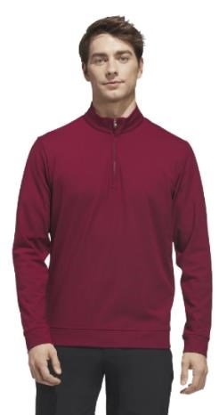 Adidas Ultimate365 Classic Quarter-Zip sudadera de hombre, burgundy