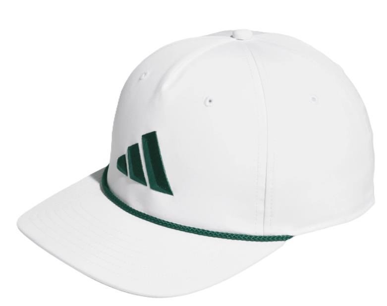 Adidas Tour 5-panel gorra de golf para hombre, blanco/verde