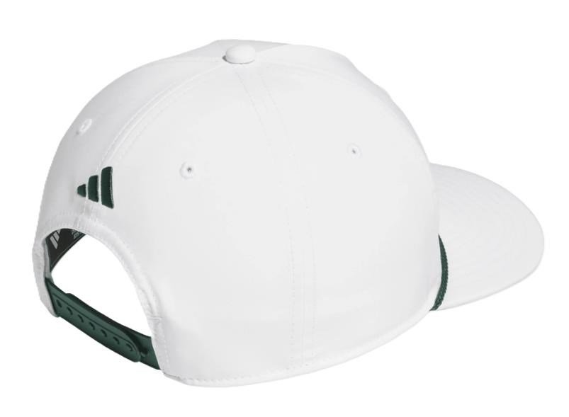 Adidas Tour 5-panel gorra de golf para hombre, blanco/verde