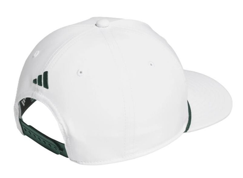 Adidas Tour 5-panel gorra de golf para hombre, blanco/verde
