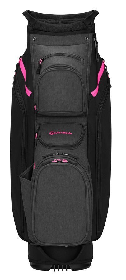 TaylorMade Cart Lite cart bag, negro/gris/rosa neón