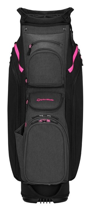 TaylorMade Cart Lite cart bag, negro/gris/rosa neón