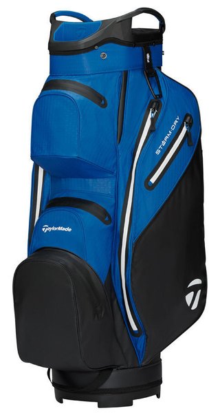 TaylorMade Storm Dry cart bag, negro/azul