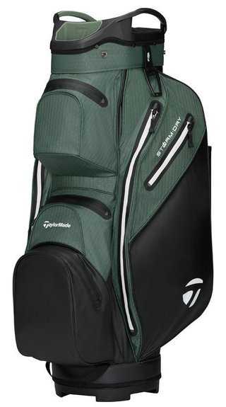 TaylorMade Storm Dry cart bag, negro/dark sage
