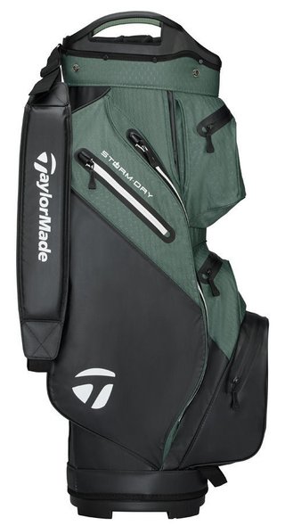 TaylorMade Storm Dry cart bag, negro/dark sage