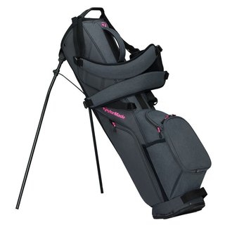 TaylorMade FlexTech Carry stand bag, gris/rosa neón