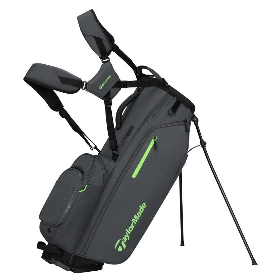 TaylorMade FlexTech Crossover stand bag, gris/verde neón