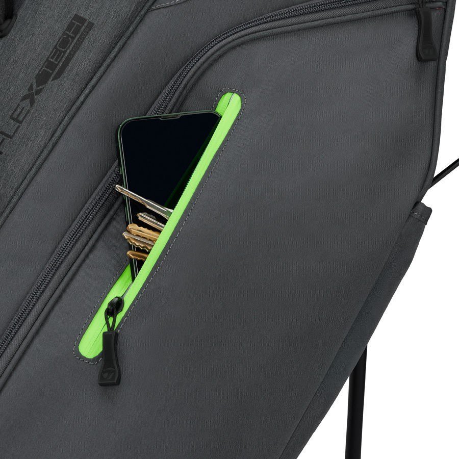 TaylorMade FlexTech Crossover stand bag, gris/verde neón