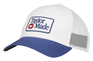 TaylorMade Radar Legacy Trucker gorra de hombre, blanco/azul marino