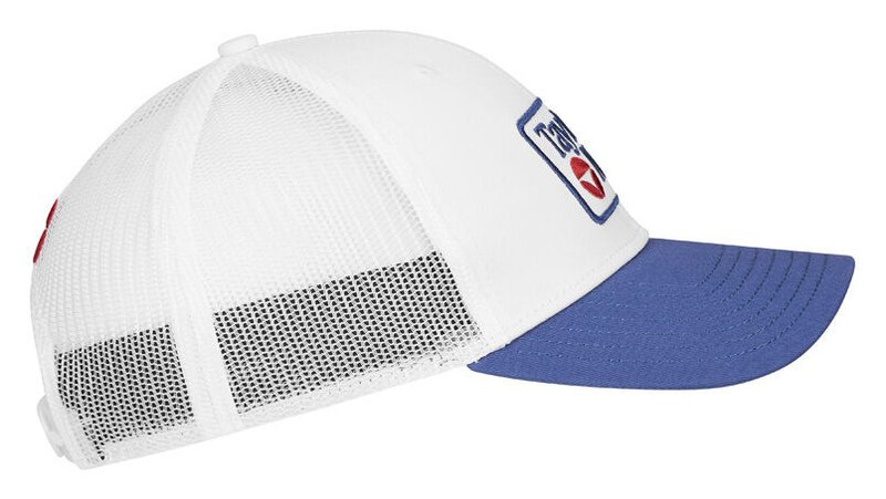 TaylorMade Radar Legacy Trucker gorra de hombre, blanco/azul marino