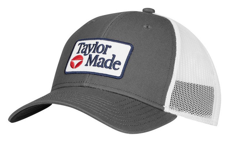 TaylorMade Radar Legacy Trucker gorra de hombre, gris/blanca