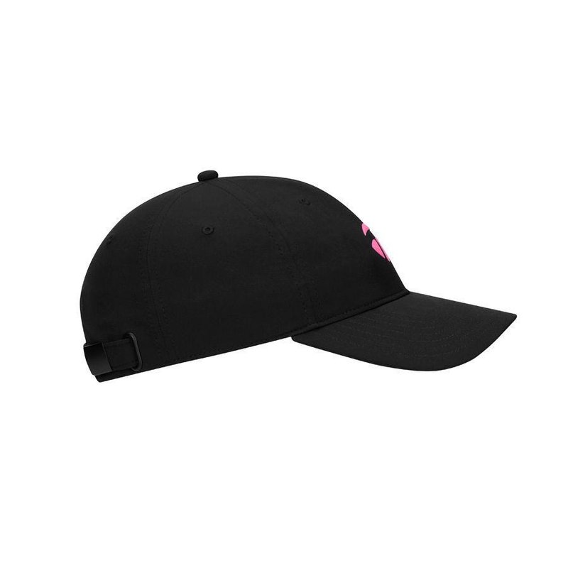 TaylorMade Hamptons gorra de mujer, negro/rosa