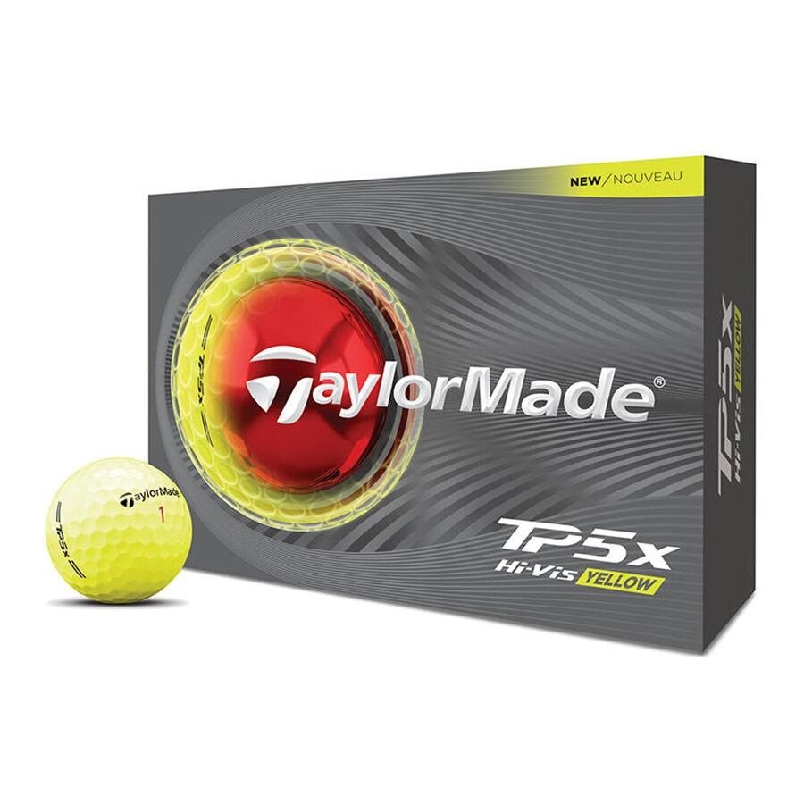 TaylorMade TP5x pelotas de golf 2026, amarillas