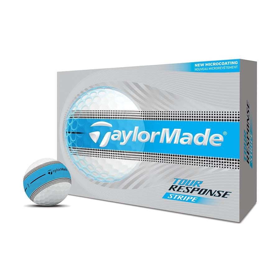 TaylorMade Tour Response Stripe pelotas de golf, azules