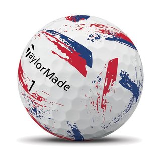 TaylorMade SpeedSoft Ink pelotas de golf, azul/rojo