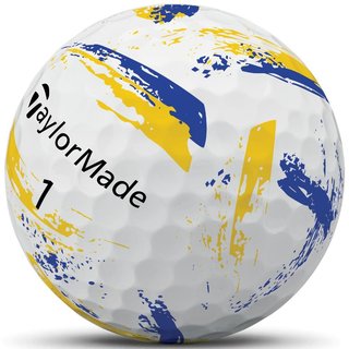 TaylorMade SpeedSoft Ink pelotas de golf, amarillo/azul