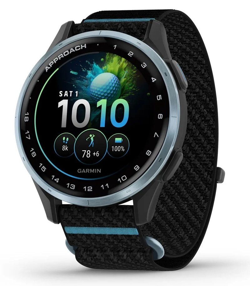 Garmin Approach J1 GPS hodinky junior, negro/azul aluminio