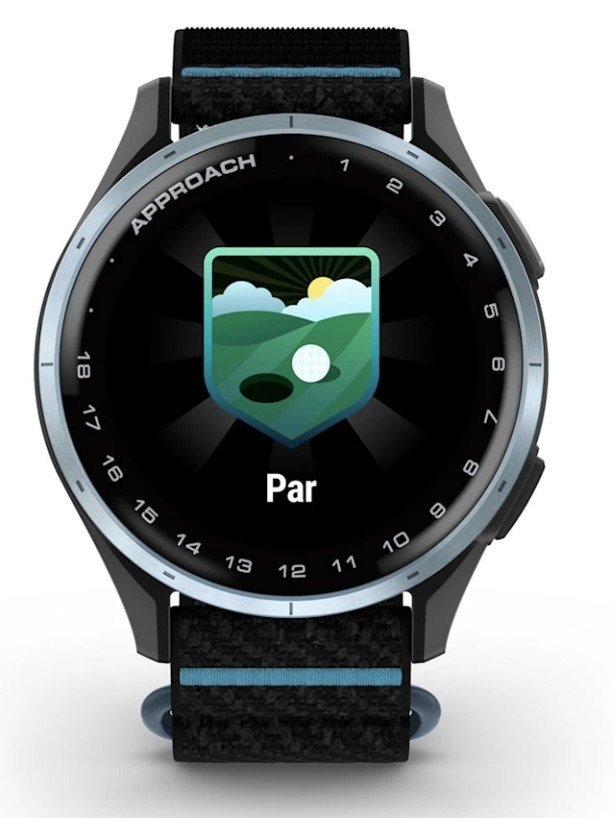 Garmin Approach J1 GPS hodinky junior, negro/azul aluminio