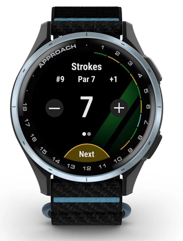 Garmin Approach J1 GPS hodinky junior, negro/azul aluminio