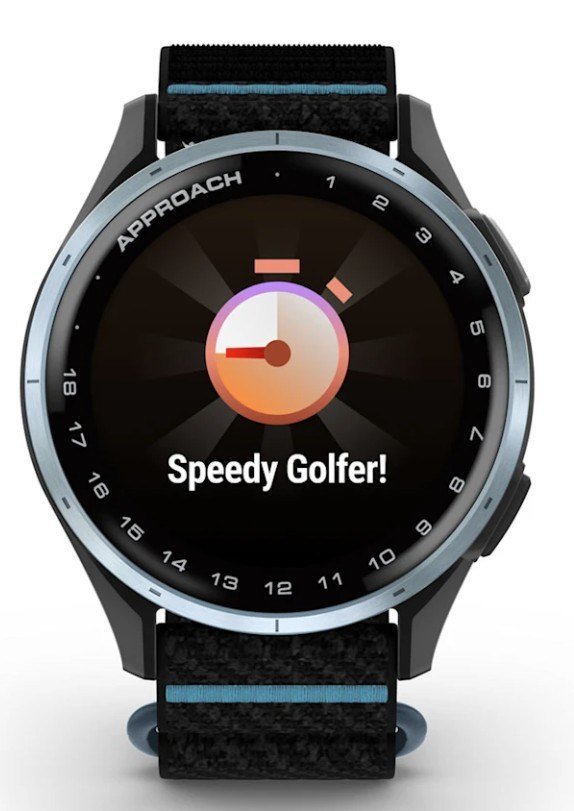 Garmin Approach J1 GPS hodinky junior, negro/azul aluminio