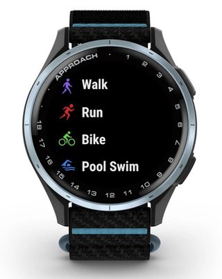 Garmin Approach J1 GPS hodinky junior, negro/azul aluminio