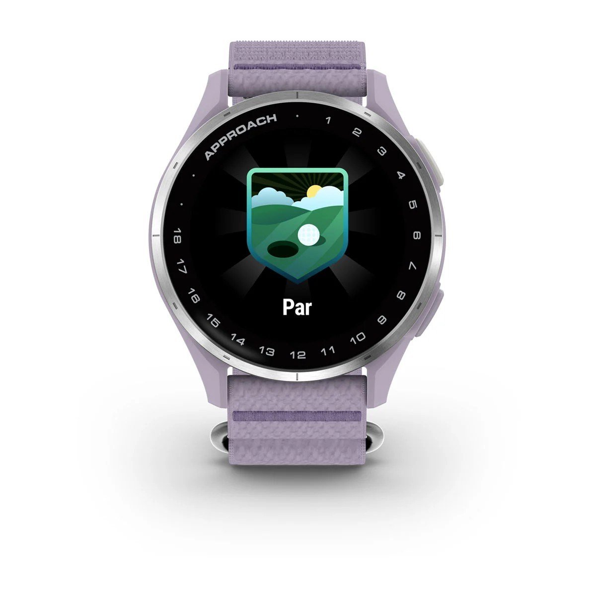 Garmin Approach J1 GPS reloj junior, lila/aluminio plateado