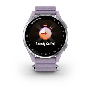 Garmin Approach J1 GPS reloj junior, lila/aluminio plateado