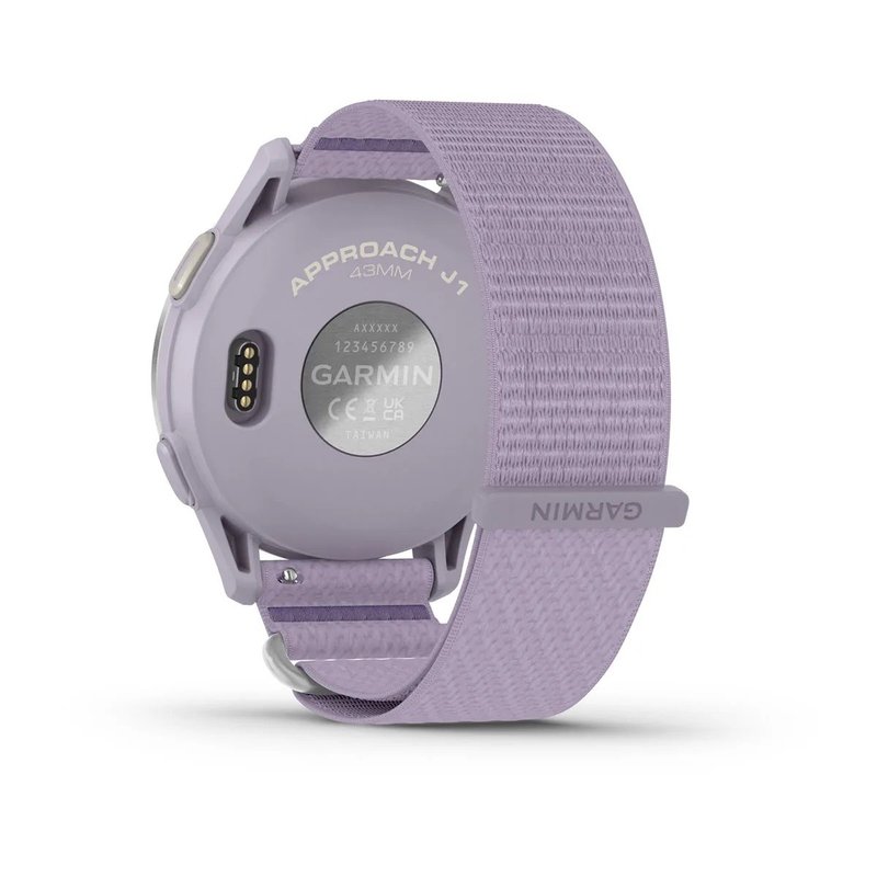 Garmin Approach J1 GPS reloj junior, lila/aluminio plateado