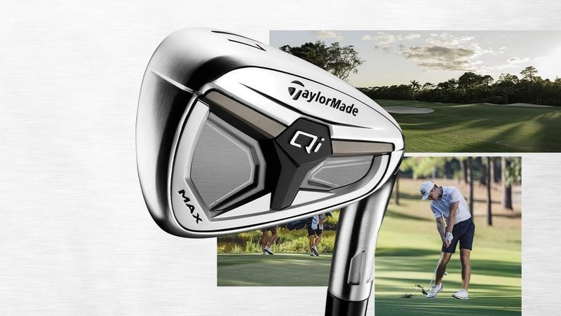 TaylorMade Qi Max hierros de hombre, acero