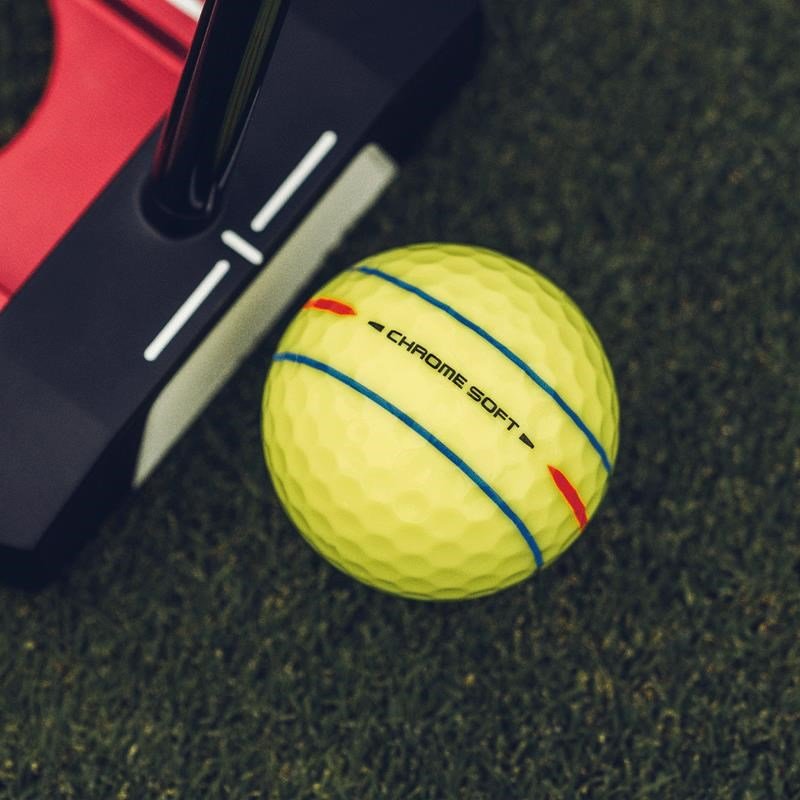 Callaway Chrome Soft 26 360 Triple Track pelotas de golf, amarillas
