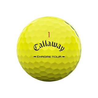 Callaway Chrome Tour Triple Track pelotas de golf, amarillas