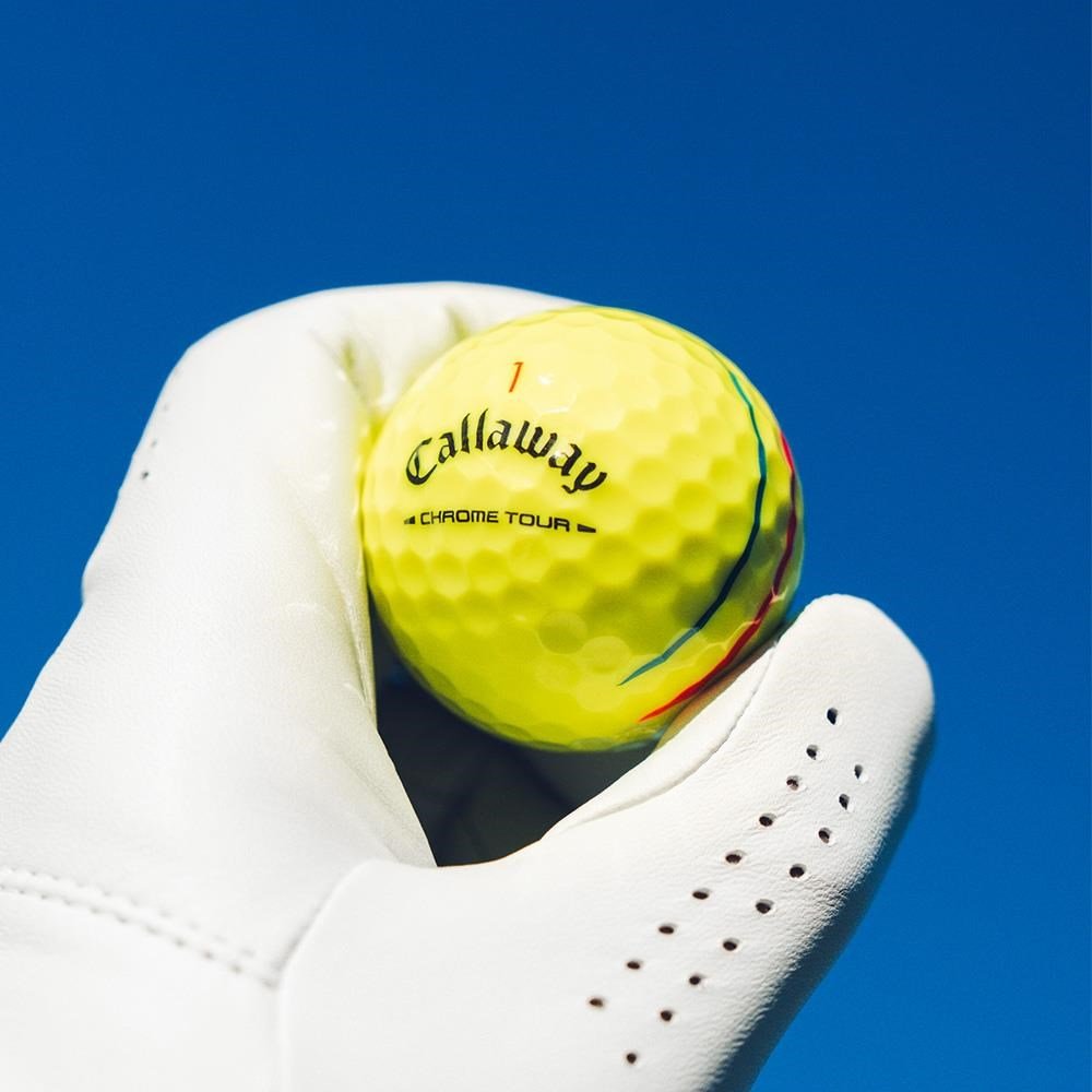 Callaway Chrome Tour Triple Track pelotas de golf, amarillas