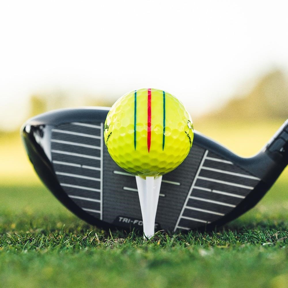 Callaway Chrome Tour Triple Track pelotas de golf, amarillas