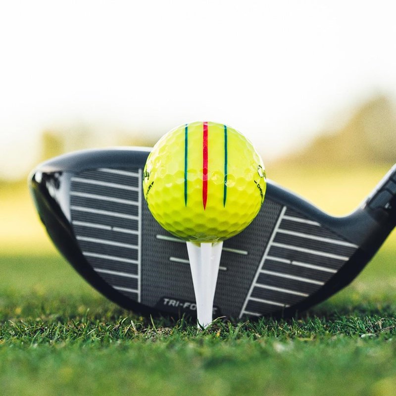 Callaway Chrome Tour Triple Track pelotas de golf, amarillas