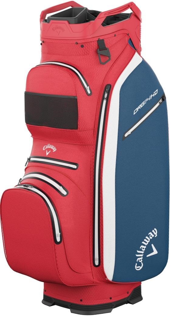Callaway ORG 14 HD cart bag, rojo/blanco/navy