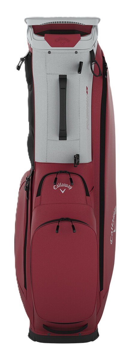 Callaway Fairway C stand bag, silver/cardinal