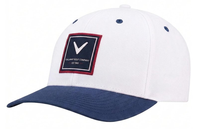 Callaway Rutherford FLEXFIT® Snapback gorra de hombre, blanco/navy