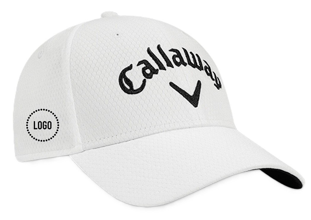 Callaway Performance Side Crest gorra estructurada con logo, blanca