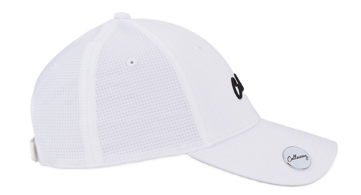 Callaway Stitch Magnet gorra de mujer, blanco/negro