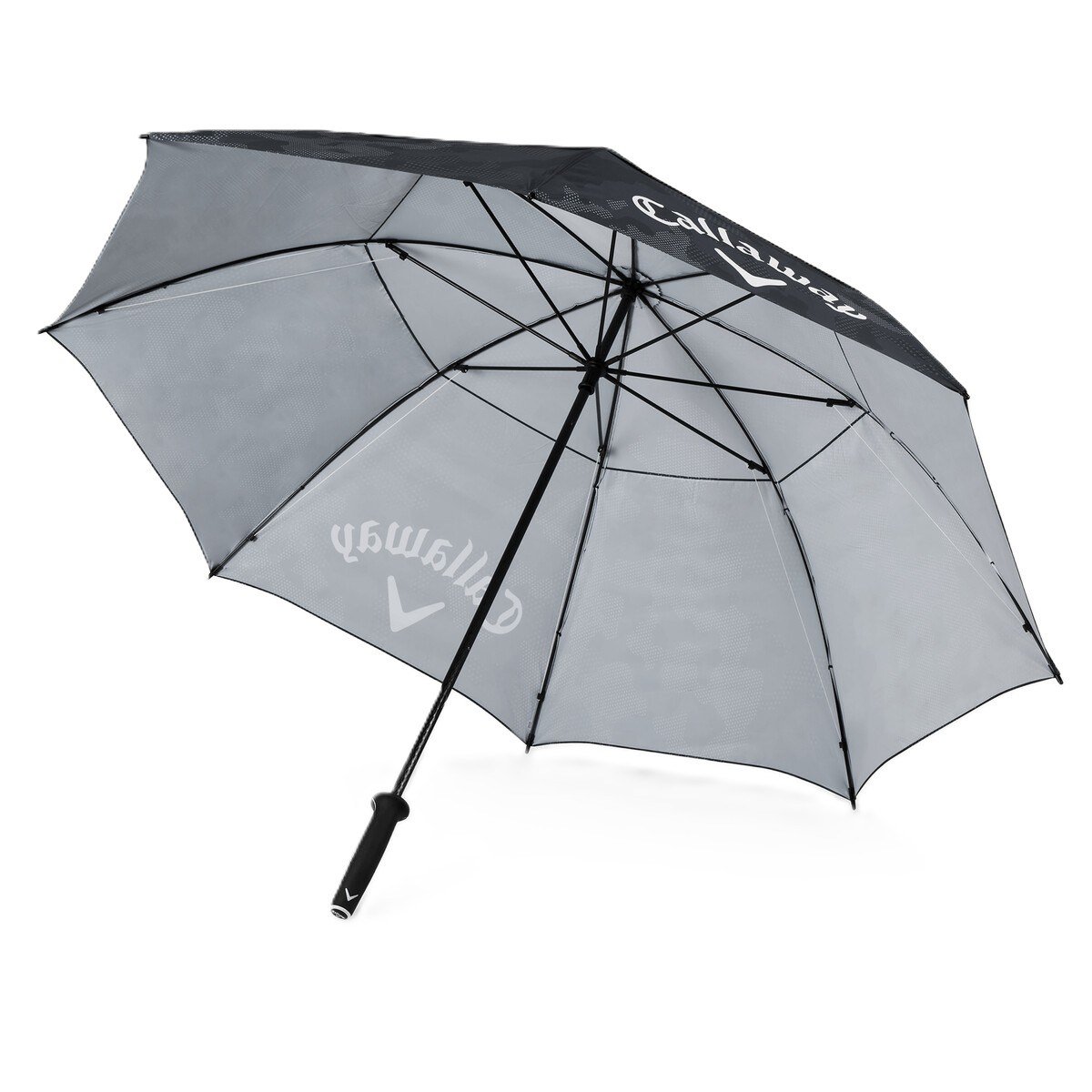 Callaway Double Canopy 64" Shield paraguas, negro/gris