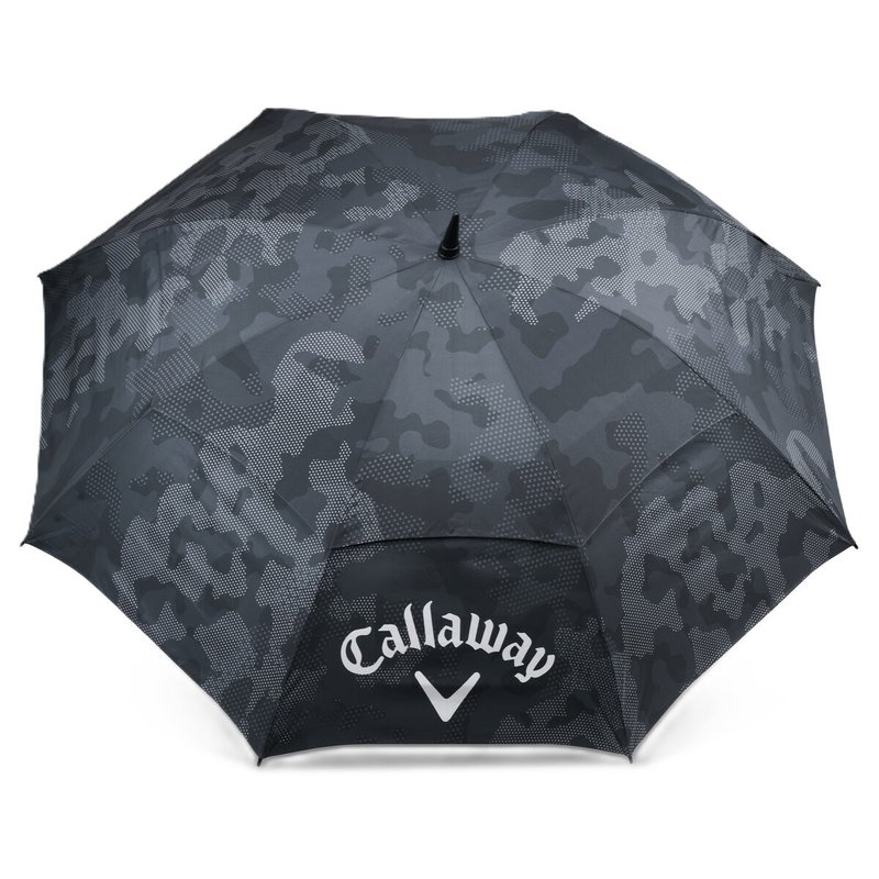 Callaway Double Canopy 64" Shield paraguas, negro/gris