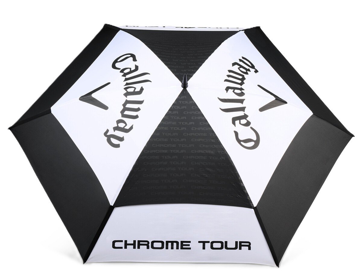 Callaway Golf Tour Authentic Double Canopy 68" paraguas, negro/blanco