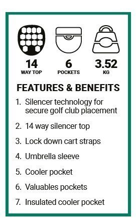 Ogio All Elements Silencer cart bag, negro