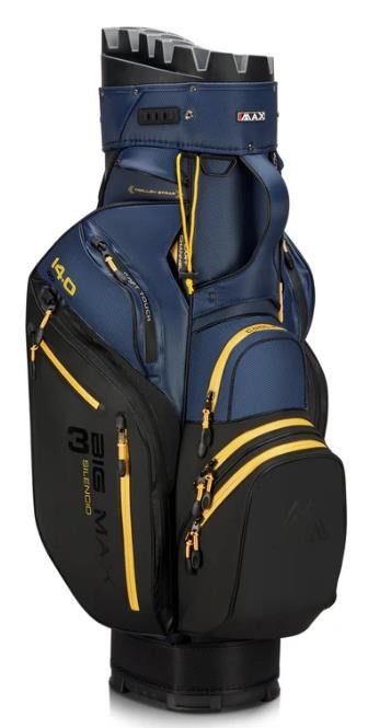 Big Max Dri Lite Silencio 3 Organizer cart bag, negro/marino/maíz